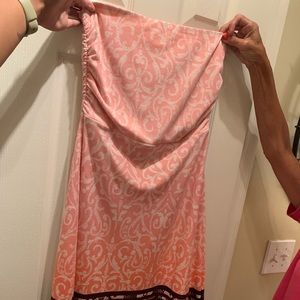 Casual strapless dress
